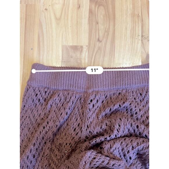 Wild Fable Dark Brown Leg Open Work Pants - Women's XS New - Picture 8 of 9